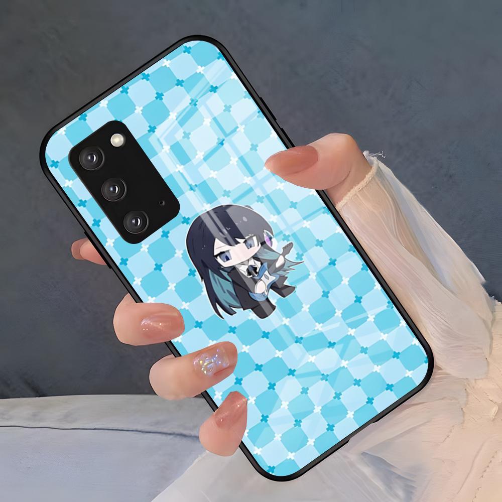 Cute A-Ado Phone Case For Samsung S26 S25 Plus S20 S20 Plus S22 Ultra S23 FE S21 Plus S21 Ultra Glass Cover