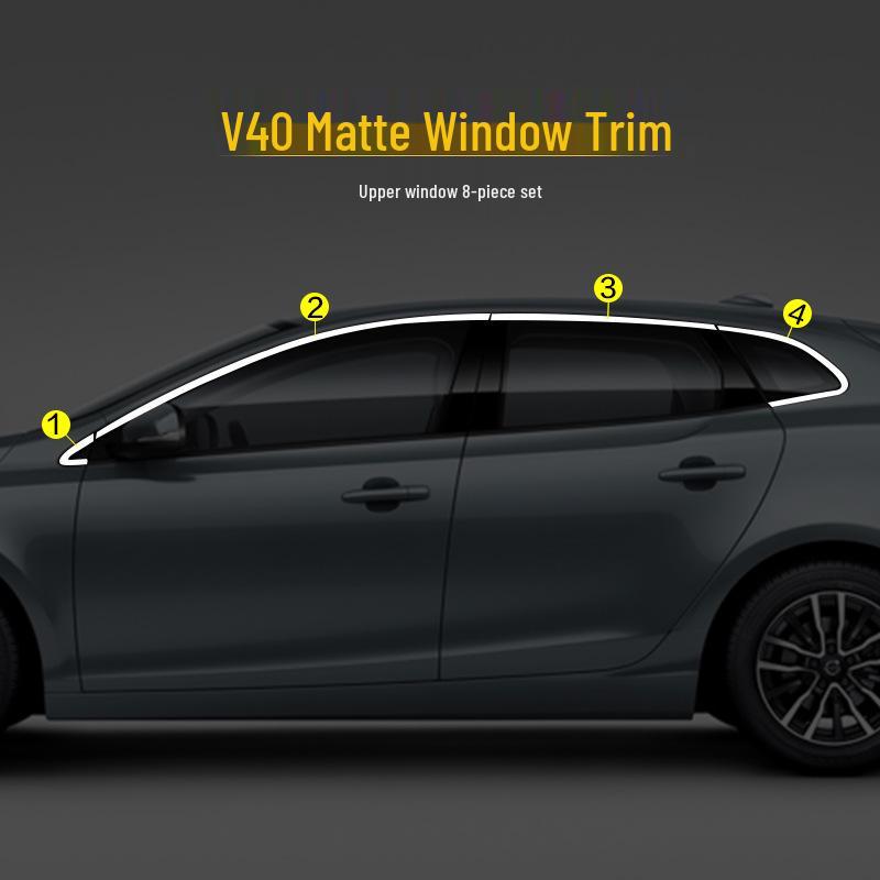 Volvo S60L/XC60/V40 Stainless Steel Window Trim & Decorative Strip