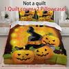 Duvet Cover Printed With Christmas Decoration Super Soft Brushed Microfiber Double Bed Comfortable Set With Zipper Closure And 2 Pillowcases