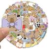 50PCS Capybara Stickers Cute Brown Cartoon Animal Sticker Vinyl Waterproof Aesthetic Decals for Scrapbook Water Bottle Laptop