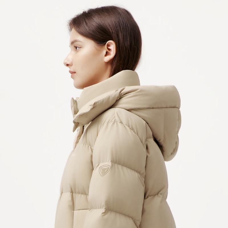 Tanboer Women's Detachable Hood Short Down Jacket