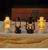 Dollhouse Small Led Retro Glowing Pony Lantern Simulation Cande Light Night Light  Dolls Miniature Oil Light Lamp Household Decoration Plaything