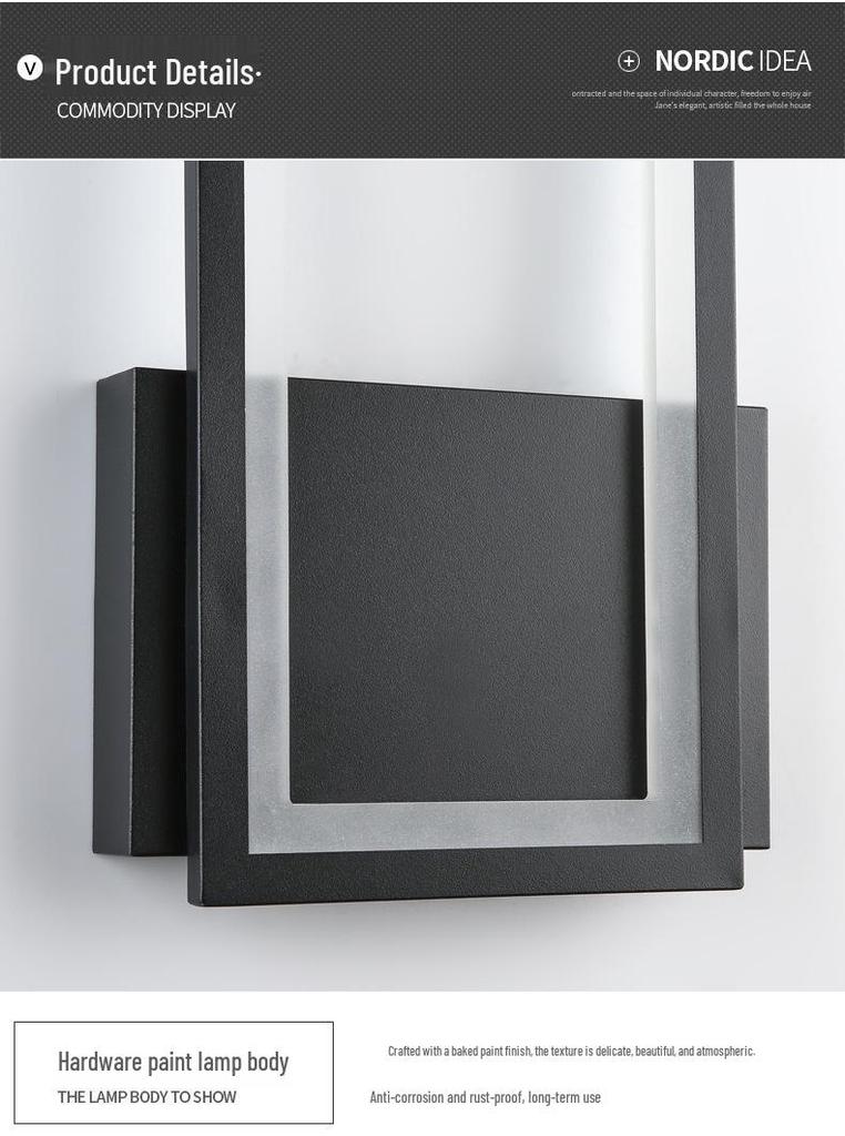Modern LED Wall Lamp: Sleek Design for Bedroom, Living Room, and Hallway