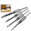 4-Piece Set Of Square Hole Drill, Square Tenon Drill, Square Eye Drill, Drill Core, Salad Drill, Woodworking Opening.