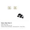 CHANEL Pearl Rhinestone Stud Earrings Women's Silver ABB771-B14169-NR657