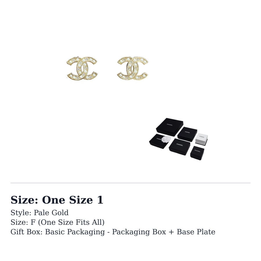 CHANEL Pearl Rhinestone Stud Earrings Women's Silver ABB771-B14169-NR657