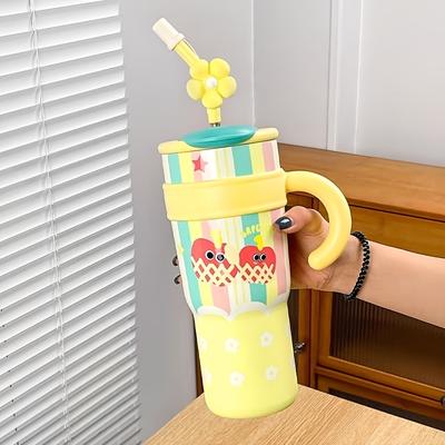 Kubek Big Gulp 2024 Duża Pojemność Kubek na Lód Można Nosić Nowy Styl Słomka Kubek Izolowany Wysoko Wyglądający Kubek na Wodę