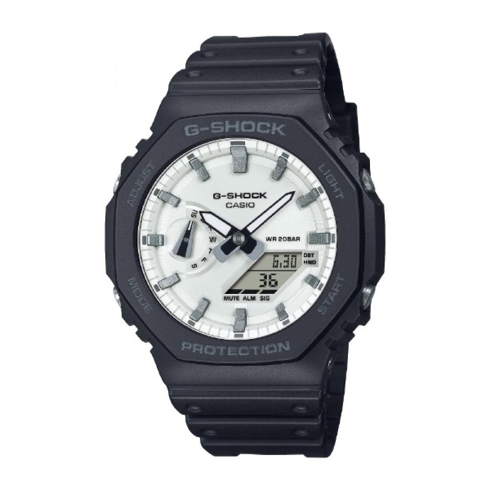Casio G Shock  G Shock  Black And Brilliant White Series Black Ga 2100wd 1ajf
