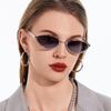 Small Frame Luxury Brand Designer Vintage Cat Eye Sunglasses Women For Men Metal Popular Sun Glasses Punk Sexy Ladies Eyewear Uv