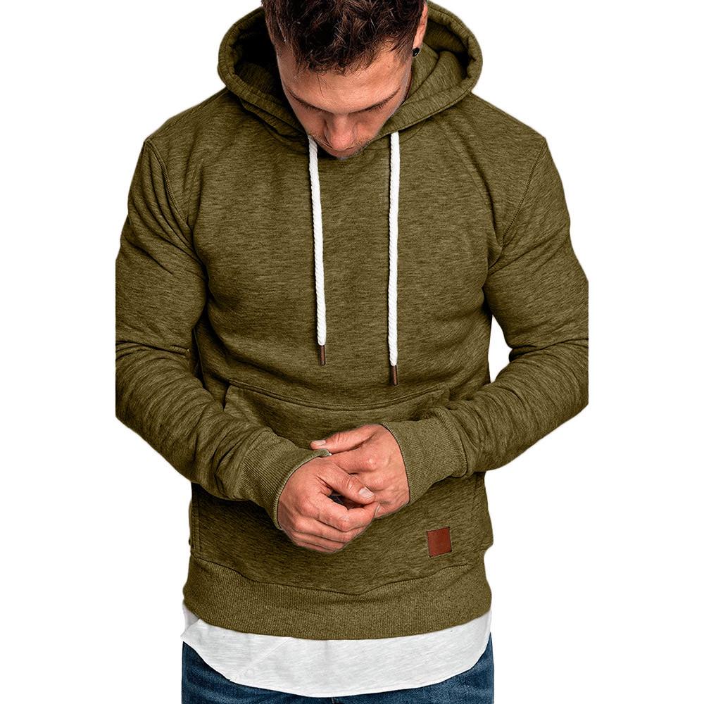 Men's Long Sleeve Autumn Winter Casual Sweatshirt Hoodies Top Blouse Tracksuits