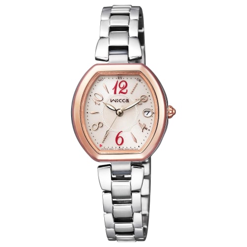 

Citizen Wicca Solar-Tech Radio-Controlled Watch with Happy Diary and Simple Adjustment, KL0-731-91, Women s