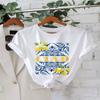 CIAO & Zitronenprint Lässiges Rundhals-Kurzarm-T-Shirt, Sommer-Outfits