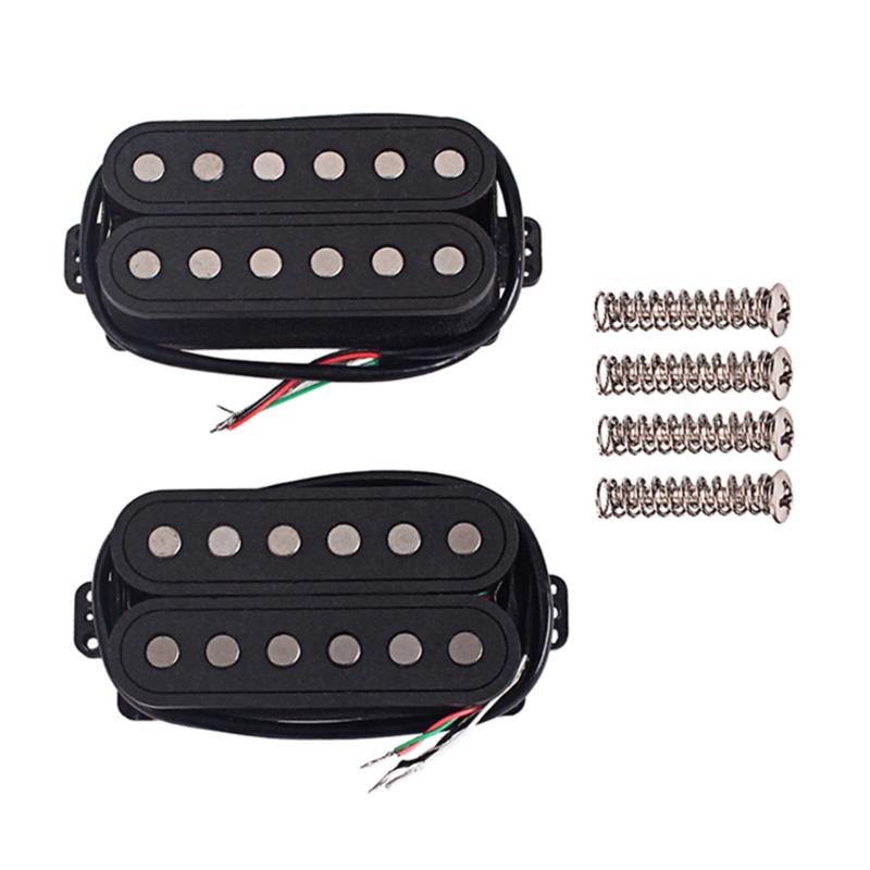 Guitar Pickup Cover Transducer Neck Bridge 2Pcs Double Coil Pickup Playing Parts
