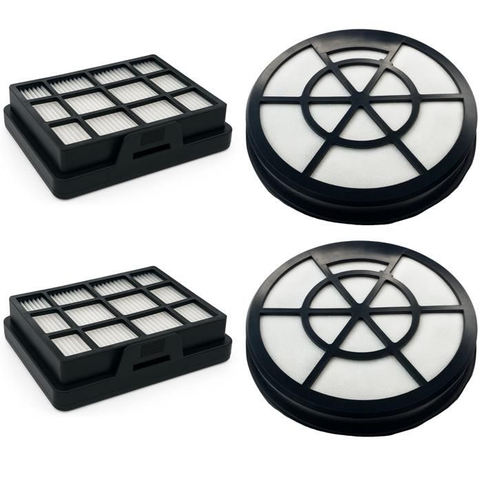 Filter - PHONILLICO - Set of 4 - Compatible Bosch BBZ152EF Series 2 - Replacement 17006053/17001740 - White