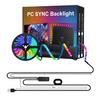 Streamer's RGB Sync Light Strip: Ambient Neon Effects for Gaming Monitors with Music Rhythm