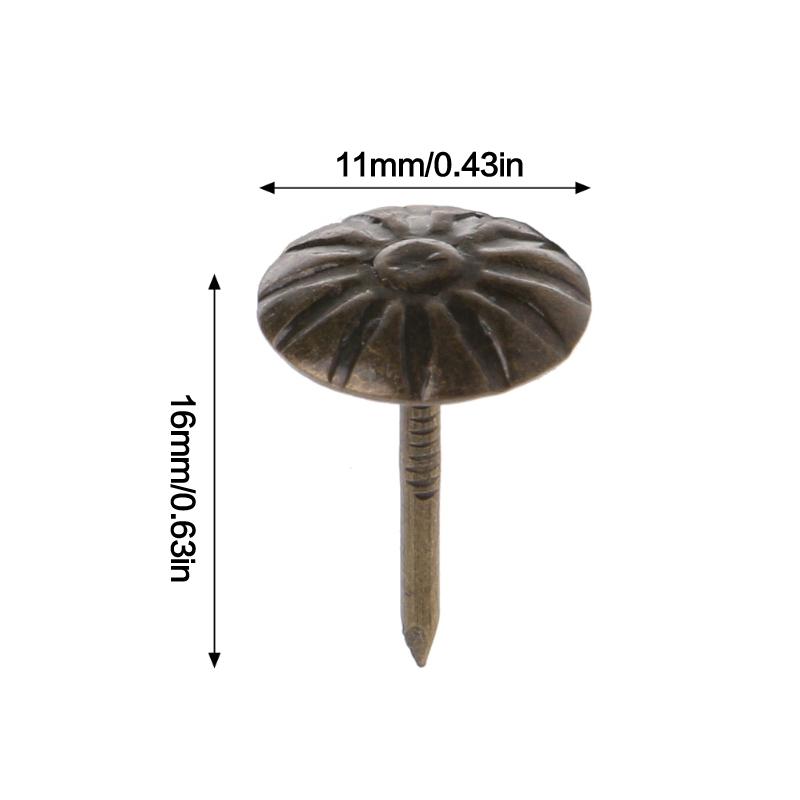 50ks/sáček Chránič Kovové cvočky Čalounění Cvočky Hřebíky Nábytkové kování Nehty Připínáček Pouzdro na víno