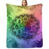 Digimon Mandala Paint Throw Blanket Modern Design Soft Blanket for Home Decor