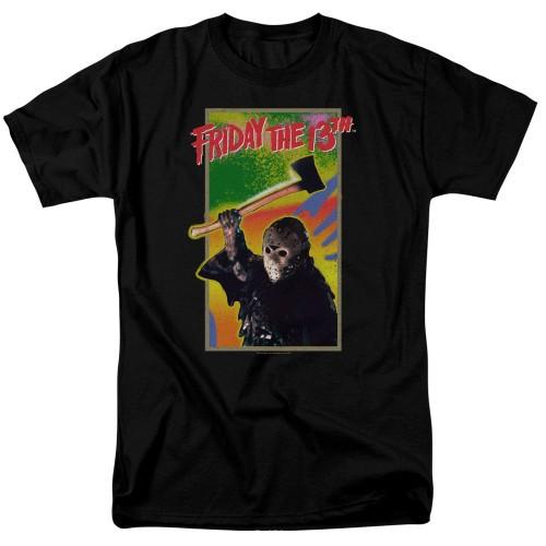 Friday the 13th Retro Game Adult TShirt Black Unisex T-Shirt S
