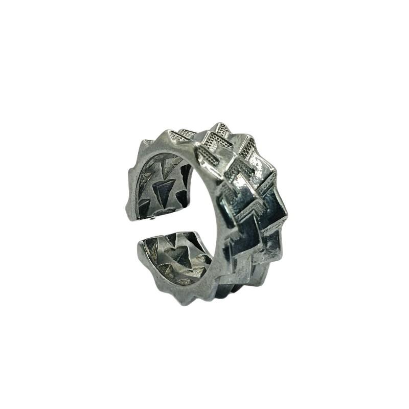 Anillo Abierto Ajustable Hombres Mujeres Vintage Armadura Arma Inspirado Geométrico Chapado Dedo