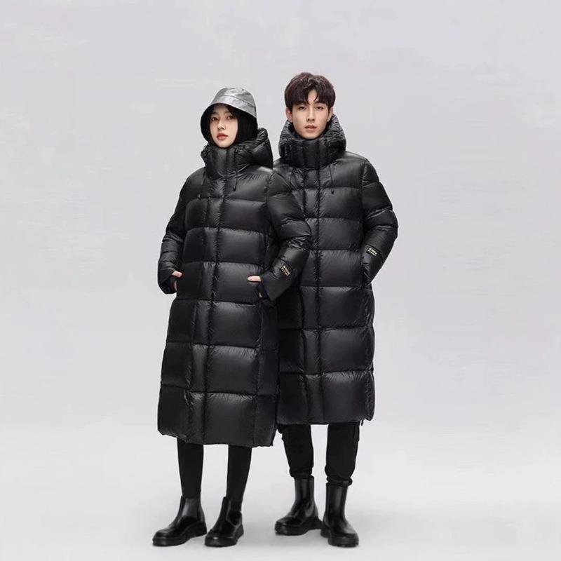 Men`s and women`s new white goose