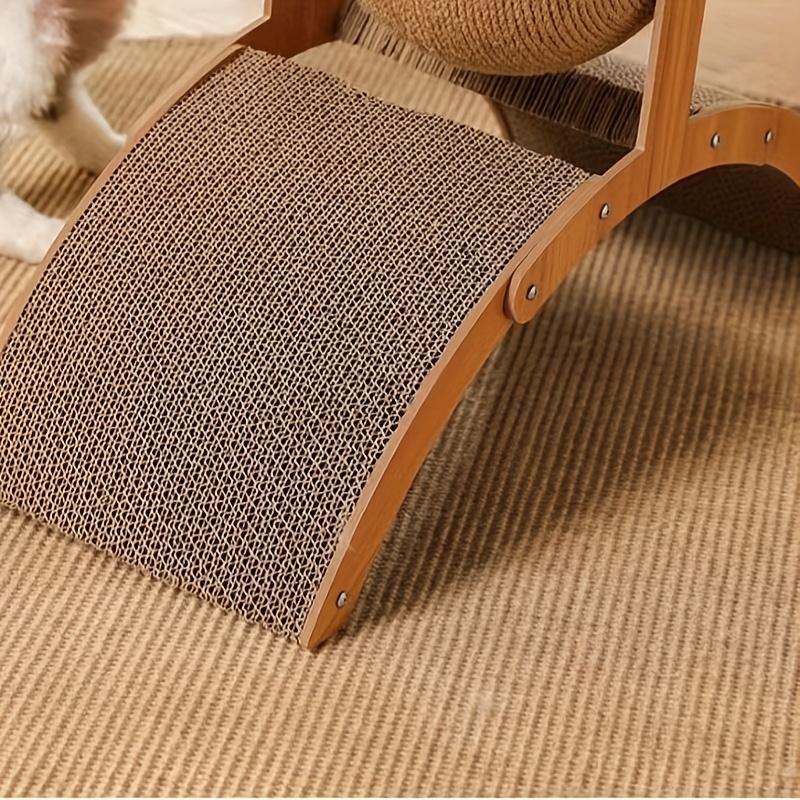 Extra Large Ferris Wheel Cat Scratcher with Ball - Durable Interactive Pet Leisure Board for Indoor Cats