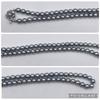 High-Luster Akoya Pearl Necklace Natural Jewelry Blue Gray Approx 43cm 7.0mm–7.5mm 31.7g Silver Hardware