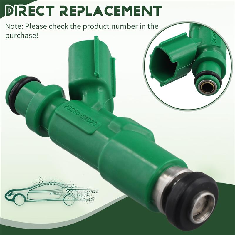 4PCS 23250-21020 New Fuel Injector Nozzle For Toyota PRIUS ECHO SCION XA XB 1.5L-M53K