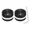Uxcell Aluminum Potentiometer Knobs Volume Audio Control Knobs X 25mm Screw Type for Guitar Bass Potentiometers Black White Rubber Rings Wrench