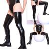 PU Leather Stockings Legging Club Wear Sexy High Socks Men Mens Wet Look