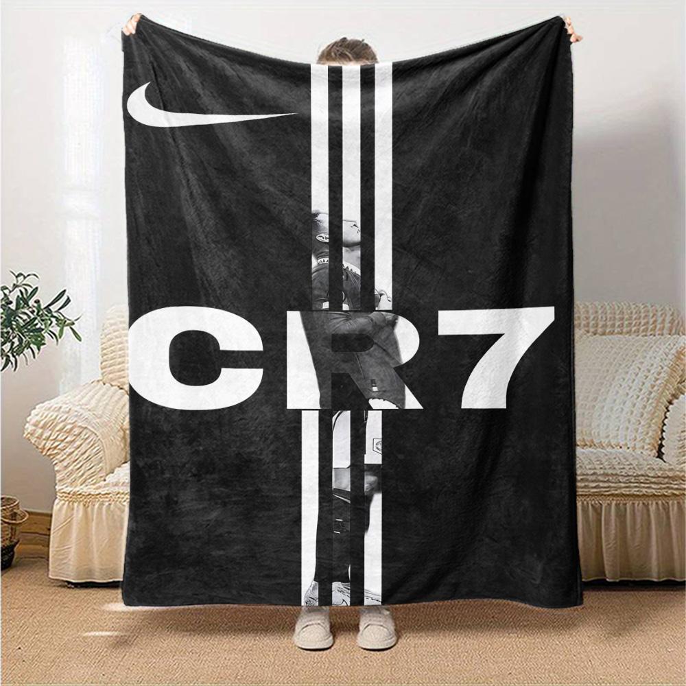 CR7 Football Blanket Ultra-Soft Suitable for Chair Sofa Livingroom for All Occasions Modern Style Perfect Gift for Relatives and Friends