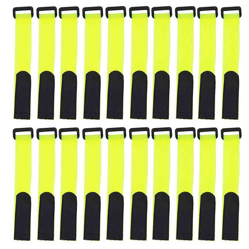 10Pcs/Set Reusable Fishing Rod Tie Holder Strap Suspenders Fastener Hook Loop Cable Cord Tie Belt Fishing Tackle Box Accessories