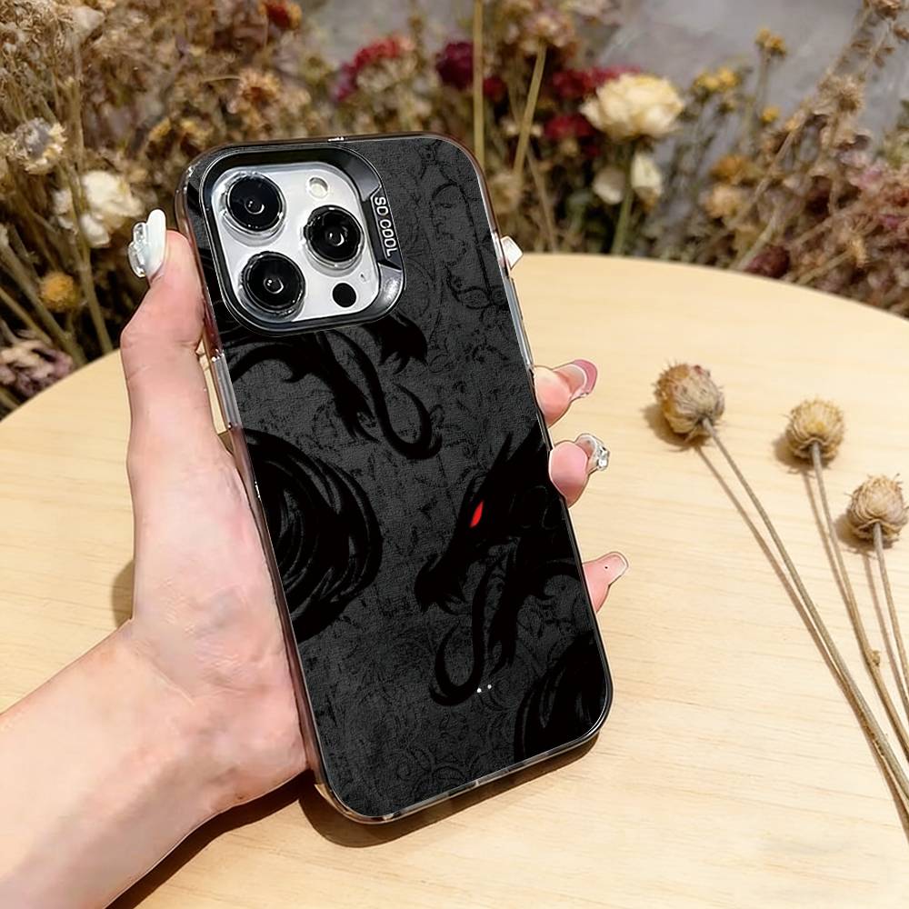 

Dragon Phone Case For iPhone 17,16,15,14,13,12,11 Plus,Pro Max,XS,Colorful Silver Black Cover iPhone17Air
