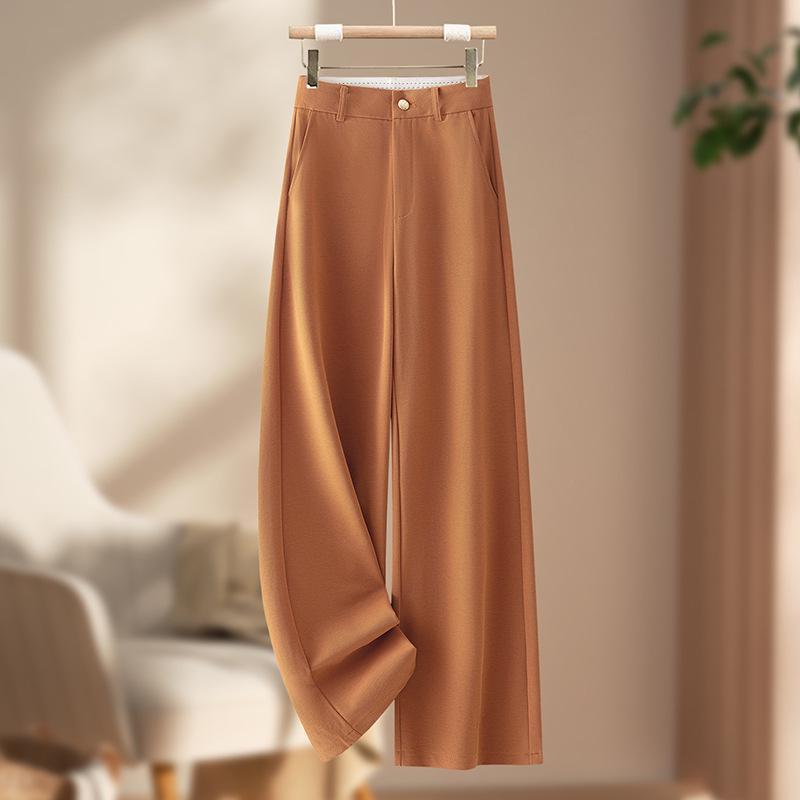 2026 Spring/Summer Women's High-Waisted Loose Wide-Leg Pants - Slimming, Fashionable, Comfortable & Skin-Friendly Casual Wear