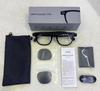cy01 black ai smart glasses (clear + sunglass lenses)