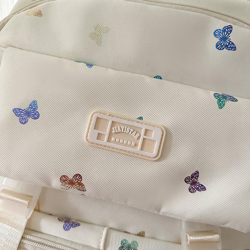 Cartoon Print Student Schoolbag Women's Large Capacity Backpack