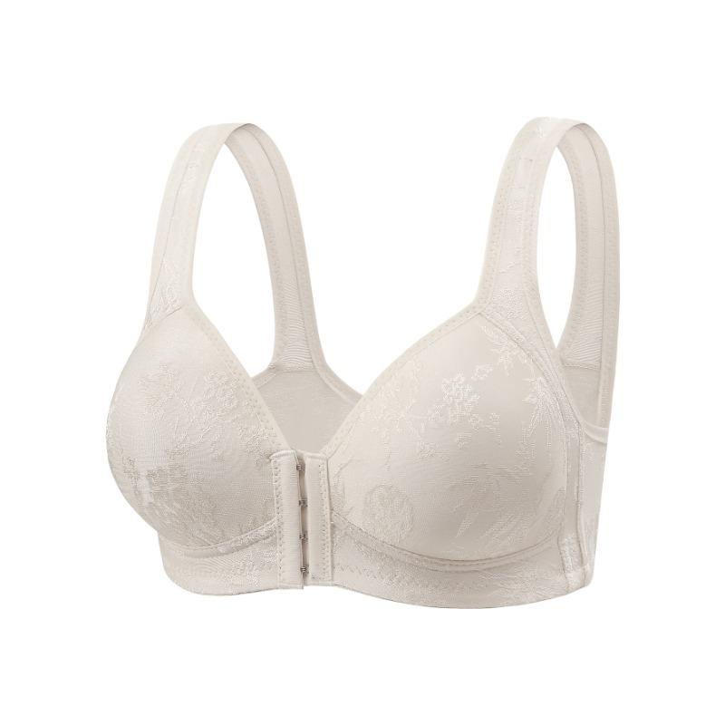 Women S Front Closure No Wire Push Up Bra 3 4 Cup Breathable Underwear
