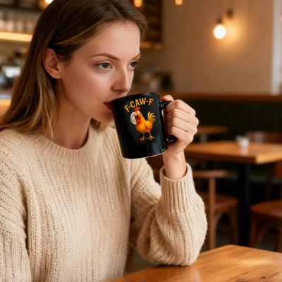 Cupa de cafea ceramică Cocoș Design Găină Imprimat 3D Ceașcă de ceai Cupă pentru băuturi calde pentru uz casnic, bucătărie, restaurant