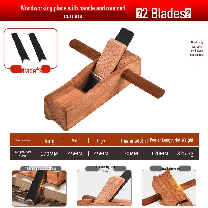 Rosewood Half-Round Woodworking Plane for Trimming and Grooving.