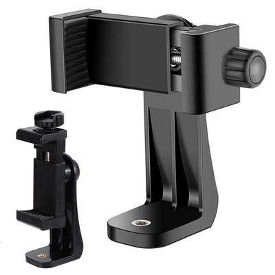 360 Degree Mobile Phone Universal Clip Tripods Mount With 1/4 Screw Cell Phone Holder Desk Tripod Adapter Accessories For iPhone