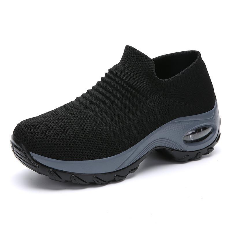 Large size women's shoes air cushion casual sports shoes Korean version rocking shoes foot cover mother shoes socks shoes