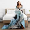Chinese Style Crane Soft Blanket Children Plush Bedding Throws Funny Couch Bed Flannel Bedspread Sofa Bed Cover