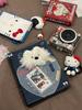 Cute Puppy A5 Binder Jeans Kpop Photocard Collect Book 4grid 3inch Photo Holder Idol Photo Album Loose-leaf Notebook