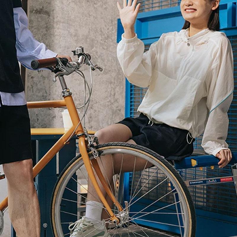 Li-Ning Sports Life Series Embroidered Floral Hooded Jacket Women Jacket Off-White AFDT434-6