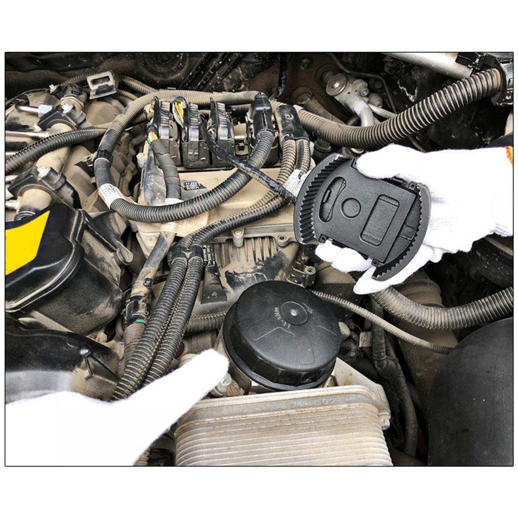 2-Backen-Kraftstofffilterentferner, Ölfilterschlüssel, 60–80 mm/80–105 mm, verstellbar, 2-Klauen-Filteraustausch- und Demontagewerkzeug