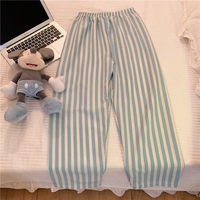 Women's Plus Size Bubble Cotton Pajama Pants - Lightweight, All-Season Strolling Wear