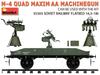 Miniart 1/35 Scale Soviet M-4 Quad Maxim AA Machine Gun Plastic Model Kit MA35211