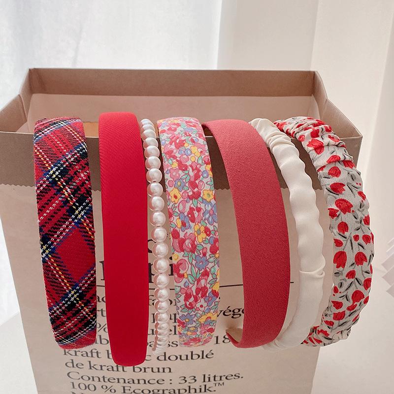 1/3/5/7/8 Pcs New Pearl Headband All-match face wash headband Hair Accessories for Women