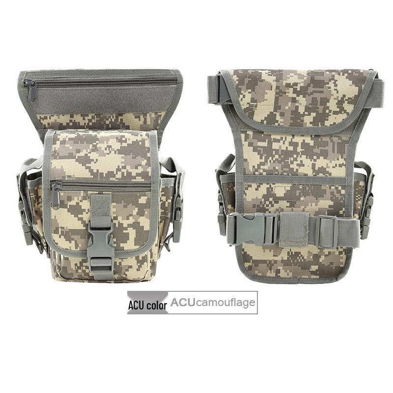 Men’s Outdoor Tactical Motorcycle Messenger & Cycling Leg Bag, Waterproof Waist Bag for Mobile Phone & Running Sports.