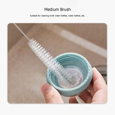 4Pcs/Set Nylon Bristles Kettle Spout Brushes Deep Clean Flexible Milk Bottle Nipple Cleaning Tool Multi-Purpose