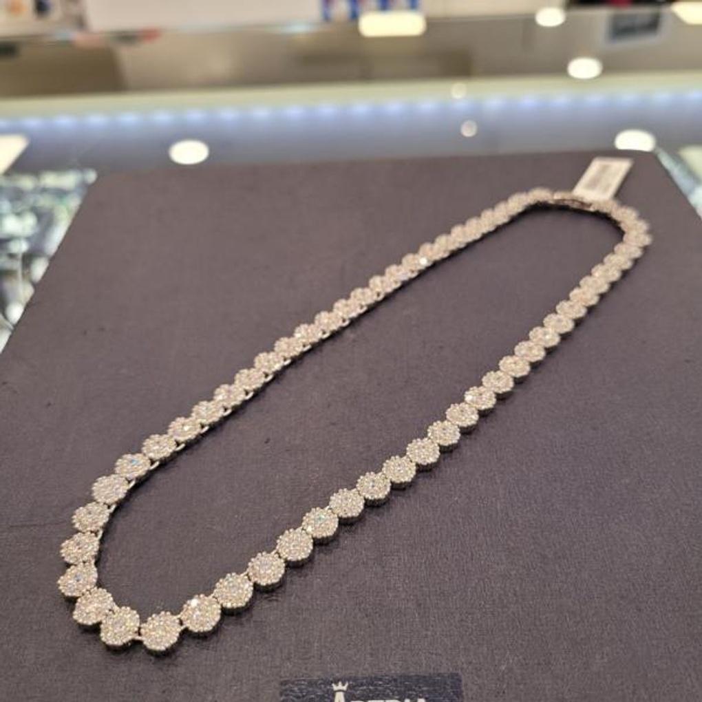 Atria Chaîne Cercle Fleur Tennis N Collier AAANETN0001WHF